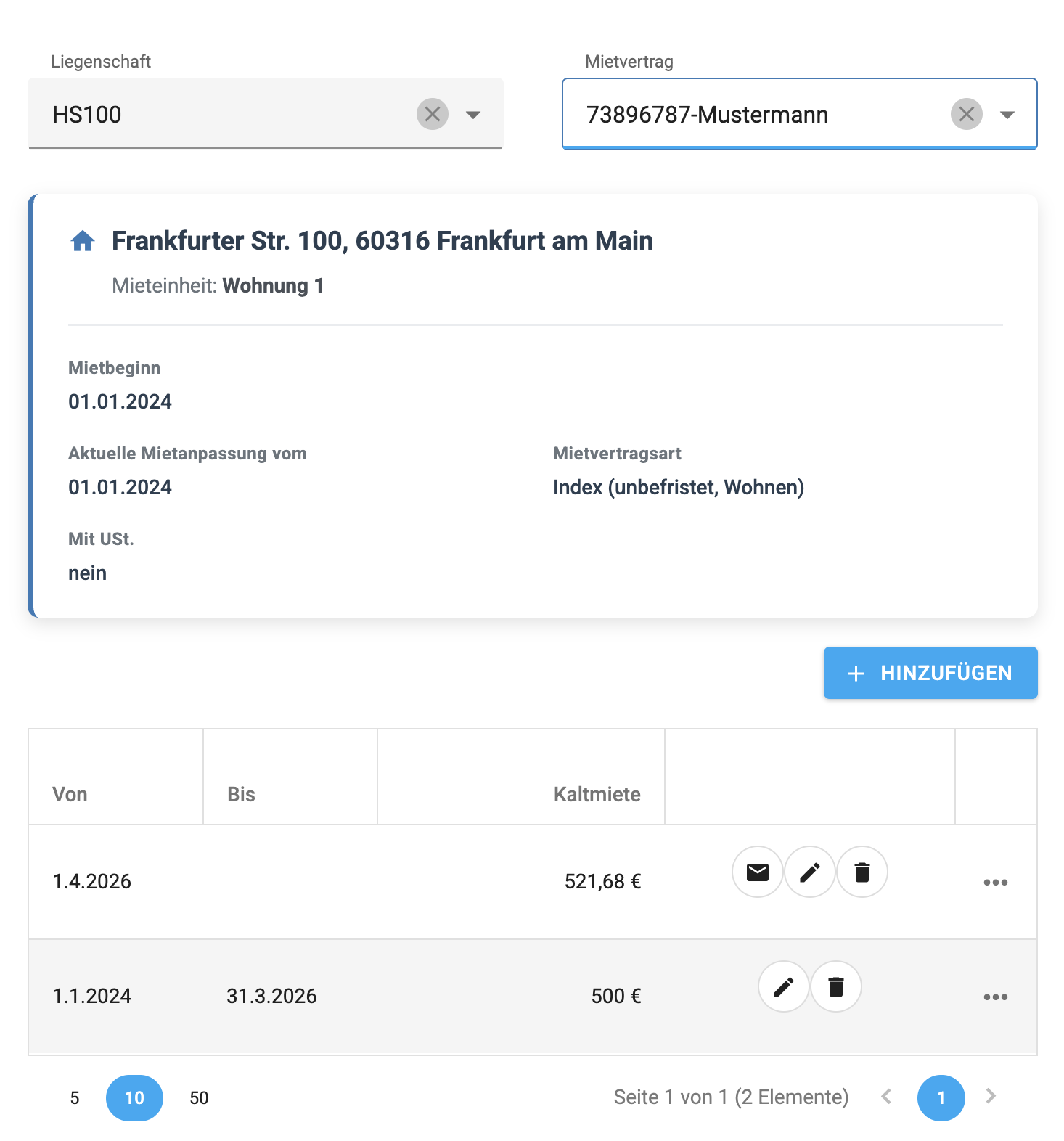 Mietanpassungen Übersicht Concierge2